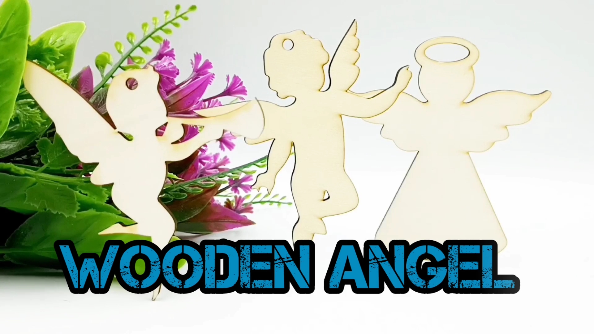Amazon.com: 25pcs Unfinished Wooden Angel Christmas Tree